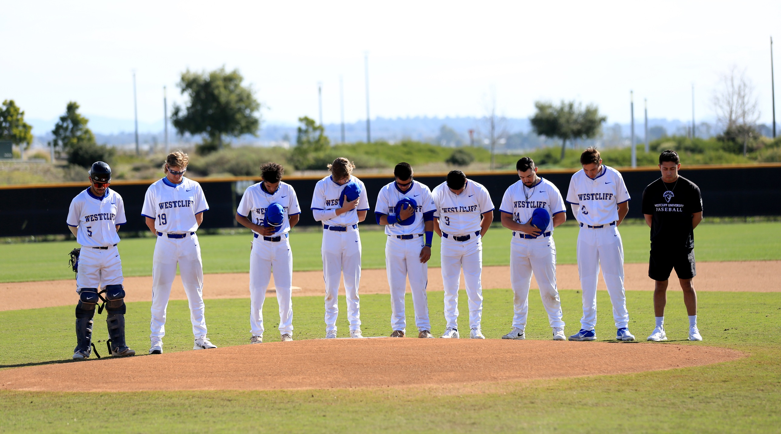 Westcliff upperclassmen who played with JJ Sanchez honored their fallen friend before Game 1 Wednesday.
