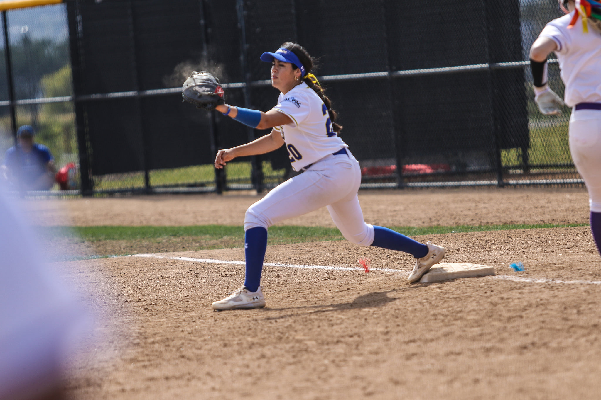 Softball split with the Pioneers for the Warriors First Conference Win