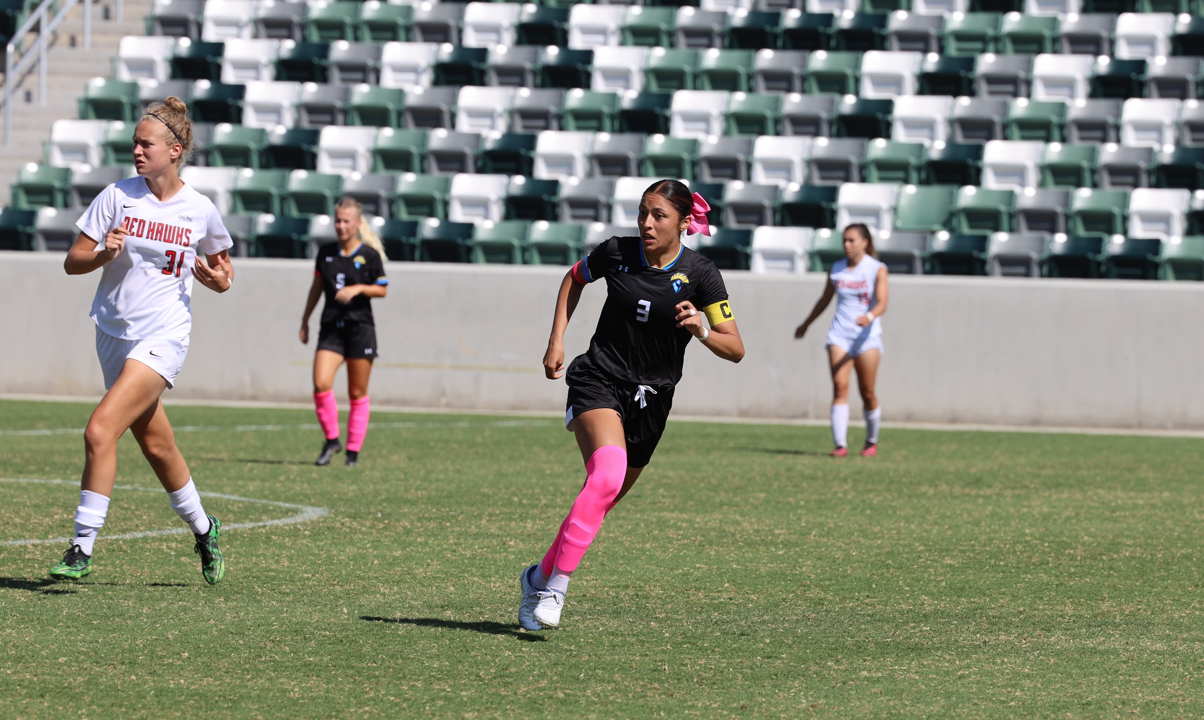 Alessandra Ramirez was outstanding Sunday, scoring a goal and picking up an assist. Photo by Sanjay Joshi.