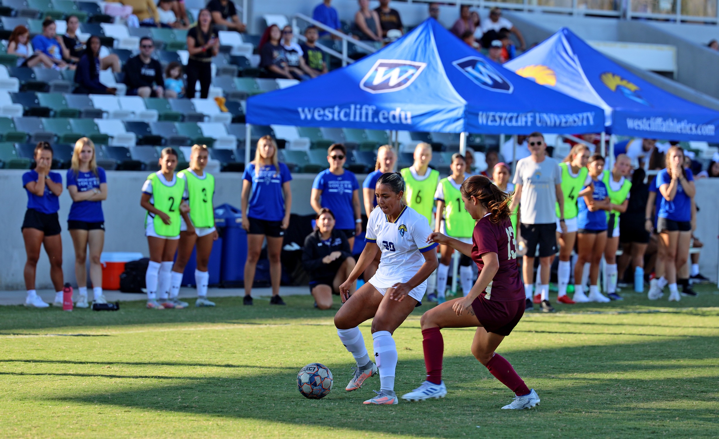 Maria Mendez scored Westcliff's second goal on a help from Angelina Espinal. File Photo.